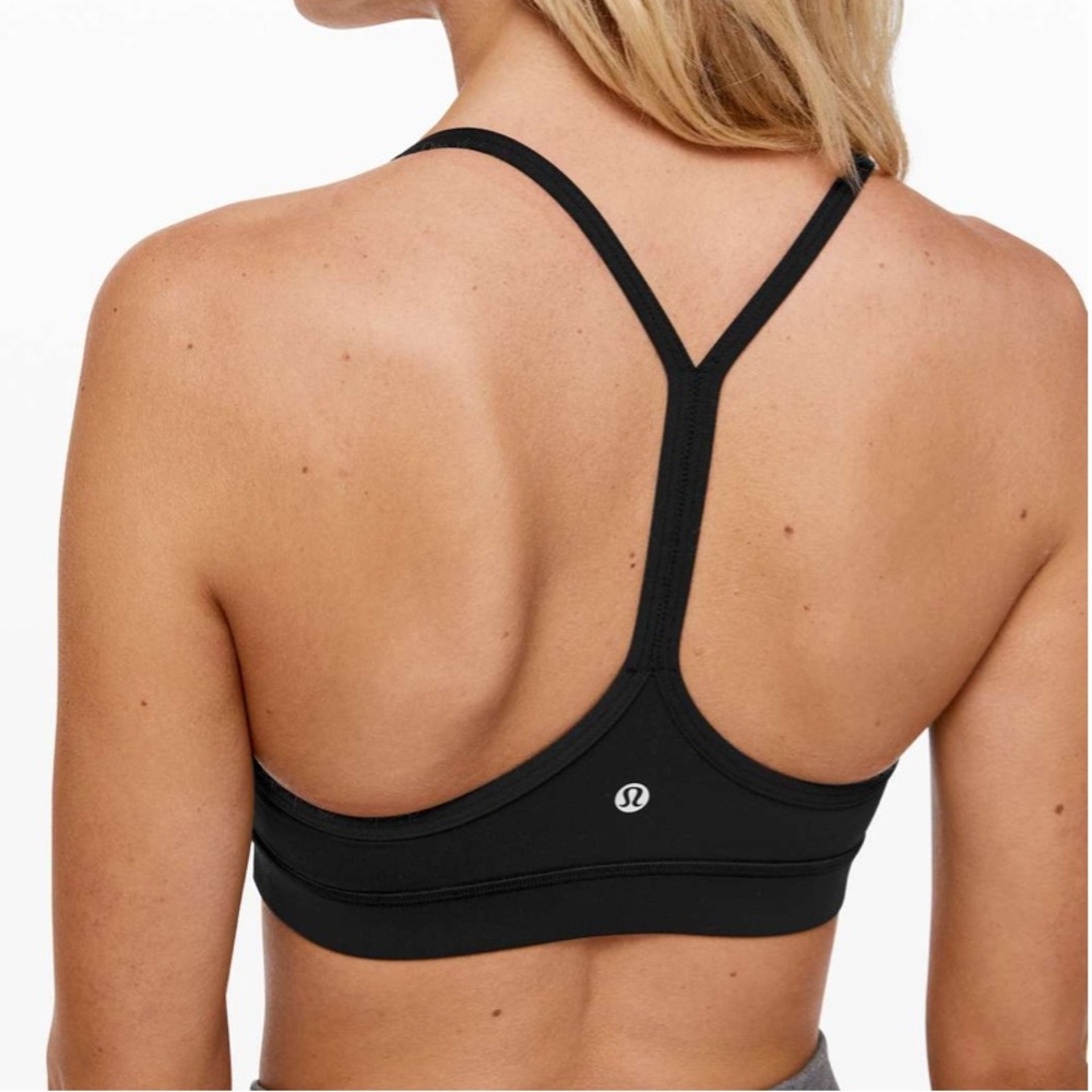 Lululemon Flow Y Bra Nulu *Light Support, A–C Cups Black size 2